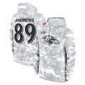 Johmsee B.Ravens #89 Mark Andrews Player Arctic Camo Salute To Service Hoodie Stitched Jerseys