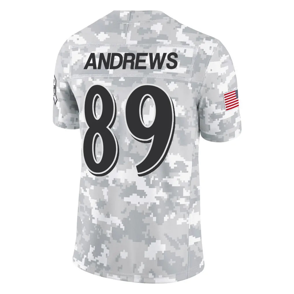 Johmsee B.Ravens #89 Mark Andrews Player Arctic Camo Salute to Service Limited Stitched Jerseys