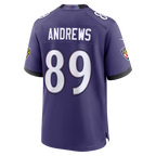 Johmsee B.Ravens #89 Mark Andrews Purple Team Game Stitched Jerseys