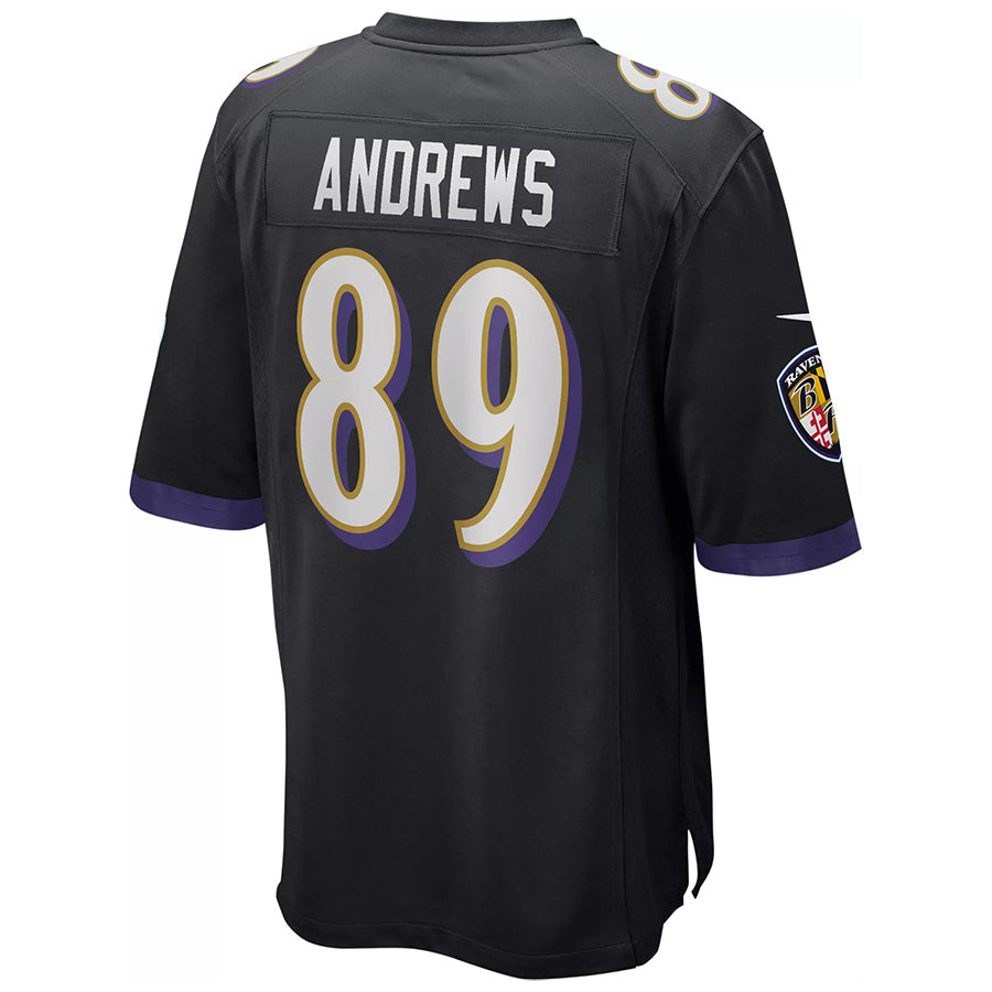 Johmsee B.Ravens #89 Mark Andrews Player Black Game Stitched Jerseys