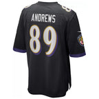Johmsee B.Ravens #89 Mark Andrews Player Black Game Stitched Jerseys