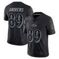 Johmsee B.Ravens #89 Mark Andrews Player RFLCTV Limited Black Stitched Jerseys