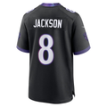 Johmsee B.Ravens #8 Lamar Jackson Black Alternate Game Stitched Jerseys