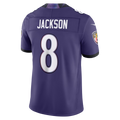 Johmsee B.Ravens #8 Lamar Jackson Purple Team Vapor F.U.S.E. Stitched Limited Jerseys
