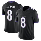 Johmsee B.Ravens #8 Lamar Jackson Player Black Limited Elite Home Game Stitched Jerseys