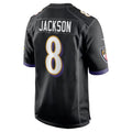 Johmsee B.Ravens #8 Lamar Jackson Player Black Alternate Game Stitched Jerseys