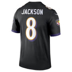 Johmsee B.Ravens #8 Lamar Jackson Player Black Legend Performance Stitched Jerseys