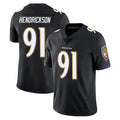 Johmsee B.Ravens #91 Trey Hendrickson Player Black Vapor Untouchable Limited Home Stitched Jerseys