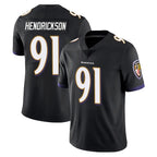 Johmsee B.Ravens #91 Trey Hendrickson Player Black Vapor Untouchable Limited Home Stitched Jerseys