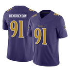 Johmsee B.Ravens #91 Trey Hendrickson Player Purple Vapor F.U.S.E. Limited Game Stitched Jerseys