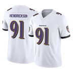 Johmsee B.Ravens #91 Trey Hendrickson Player White Vapor F.U.S.E. Limited Stitched Jerseys