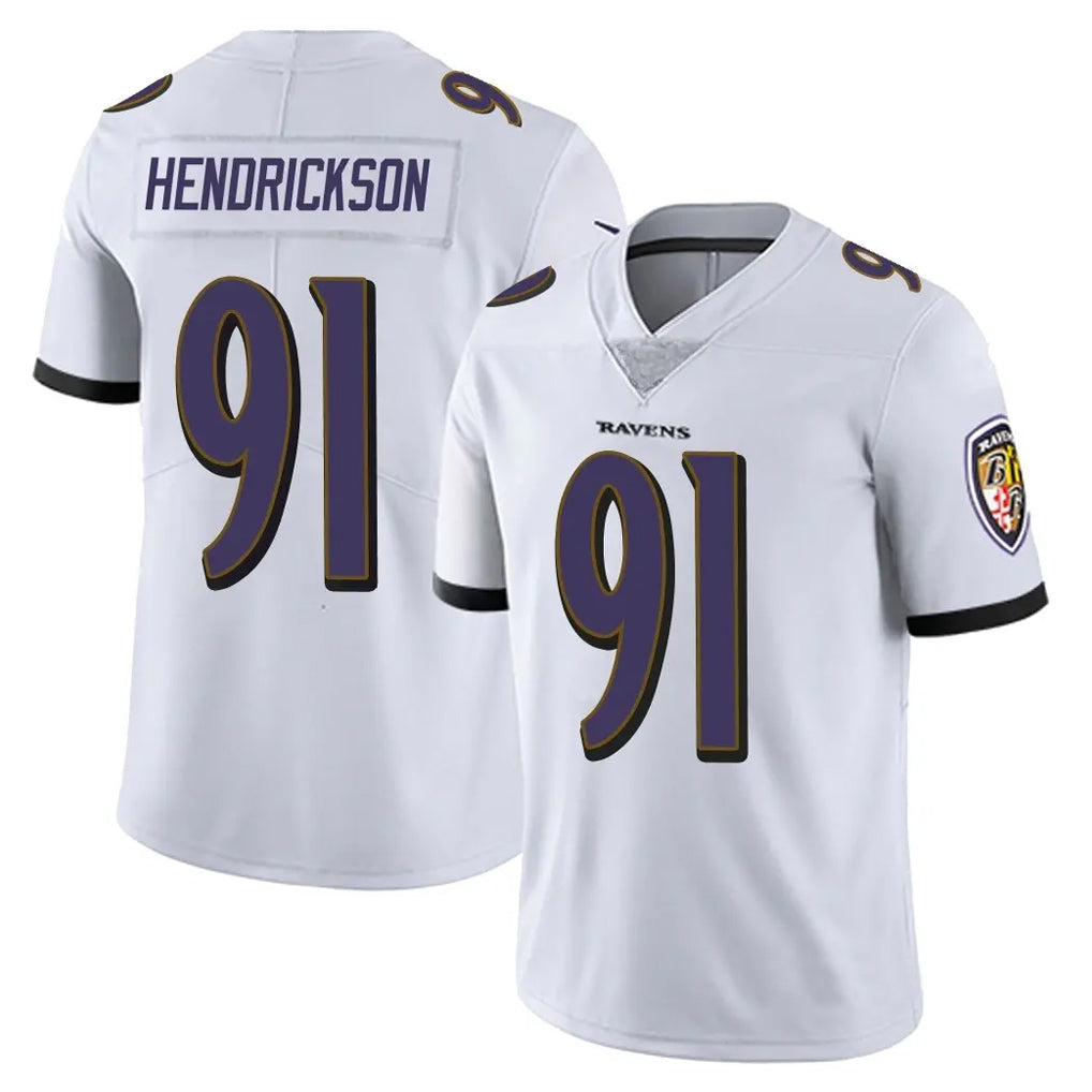 Johmsee B.Ravens #91 Trey Hendrickson Player White Vapor Untouchable Game Stitched Jerseys