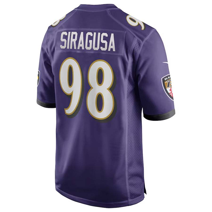 Johmsee B.Ravens #98 Tony Siragusa Player Purple Alternate Home Game Stitched Jerseys