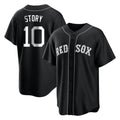 Johmsee B.Red Sox #10 Trevor Story Player Black Home Game Stitched Jerseys