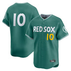 Johmsee B.Red Sox #10 Trevor Story Player Green City Connect Limited Home Game Stitched Jerseys