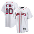 Johmsee B.Red Sox #10 Trevor Story Player White Home Game Stitched Jerseys