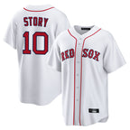 Johmsee B.Red Sox #10 Trevor Story Player White Home Game Stitched Jerseys