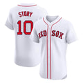 Johmsee B.Red Sox #10 Trevor Story Player White Limited Elite Home Game Stitched Jerseys
