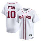 Johmsee B.Red Sox #10 Trevor Story Player White Limited Home Game Stitched Jerseys
