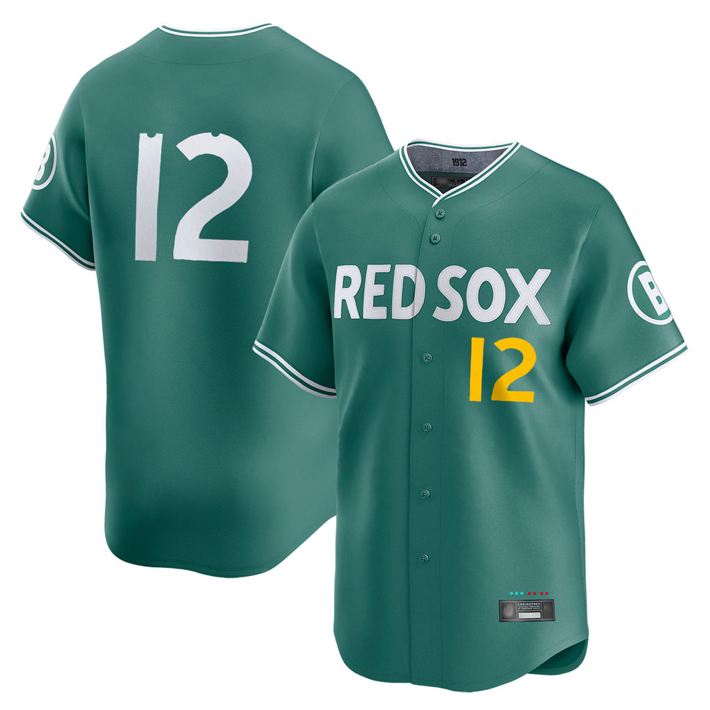 Johmsee B.Red Sox #12 Connor Wong Player Green City Connect Limited Home Game Stitched Jerseys