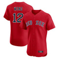 Johmsee B.Red Sox #12 Connor Wong Player Red Limited Elite Home Game Stitched Jerseys