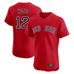 Johmsee B.Red Sox #12 Connor Wong Player Red Limited Elite Home Game Stitched Jerseys
