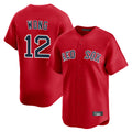 Johmsee B.Red Sox #12 Connor Wong Player Red Limited Home Game Stitched Jerseys