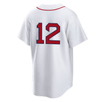Johmsee B.Red Sox #12 Connor Wong Player White Home Game Stitched Jerseys