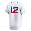 Johmsee B.Red Sox #12 Connor Wong Player White Limited Home Game Stitched Jerseys