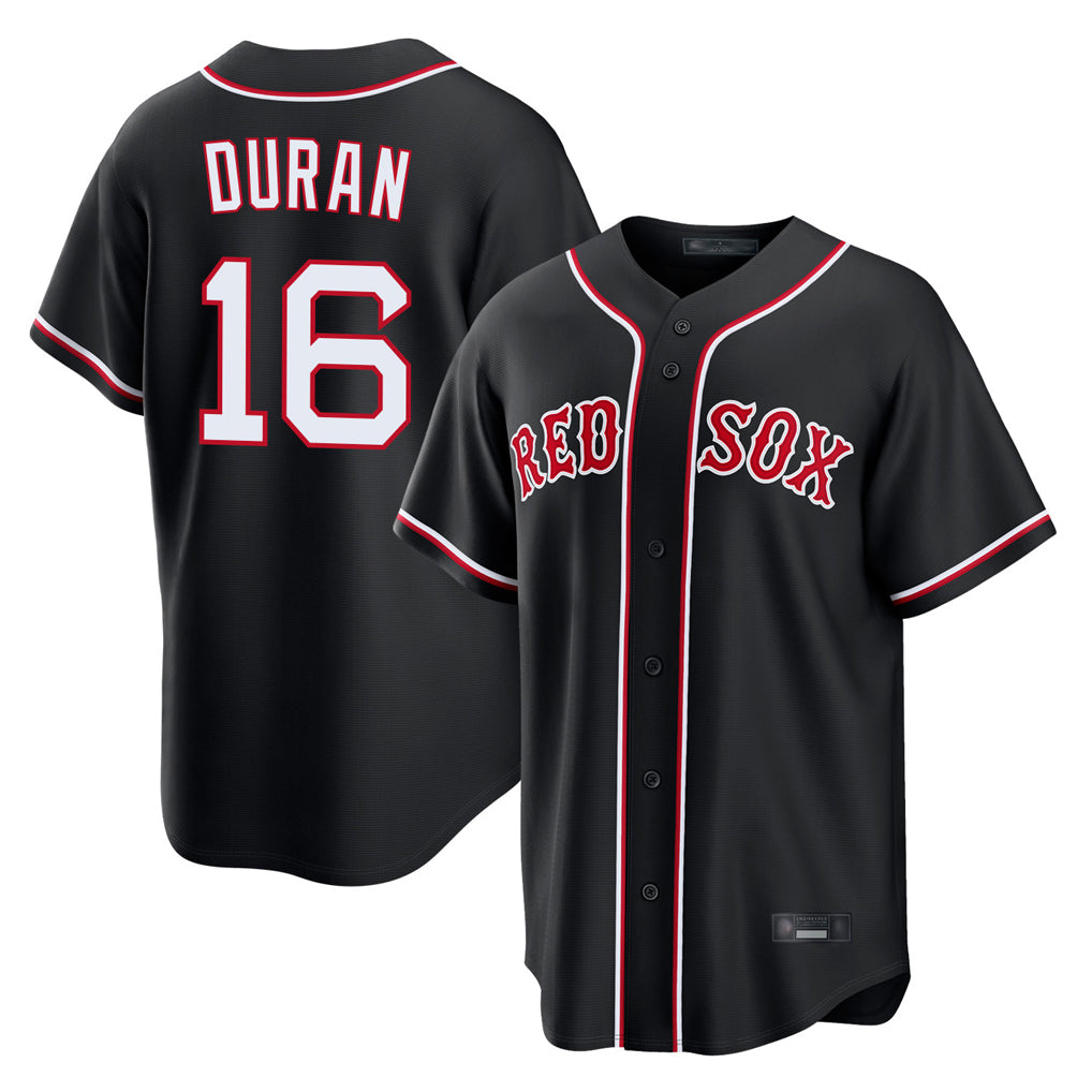 Johmsee B.Red Sox #16 Jarren Duran Player Black Out Home Game Stitched Jerseys