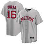 Johmsee B.Red Sox #16 Jarren Duran Player Gray Road Home Game Stitched Jersey