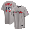 Johmsee B.Red Sox #16 Jarren Duran Player Gray Road USA 250 Fourth of July Home Game Stitched Jerseys