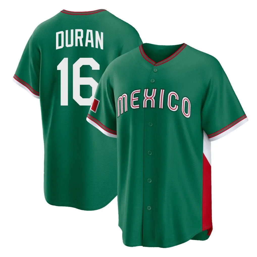 Johmsee B.Red Sox #16 Jarren Duran Player Green Mexico 2026 World Classic Home Game Stitched Jerseys