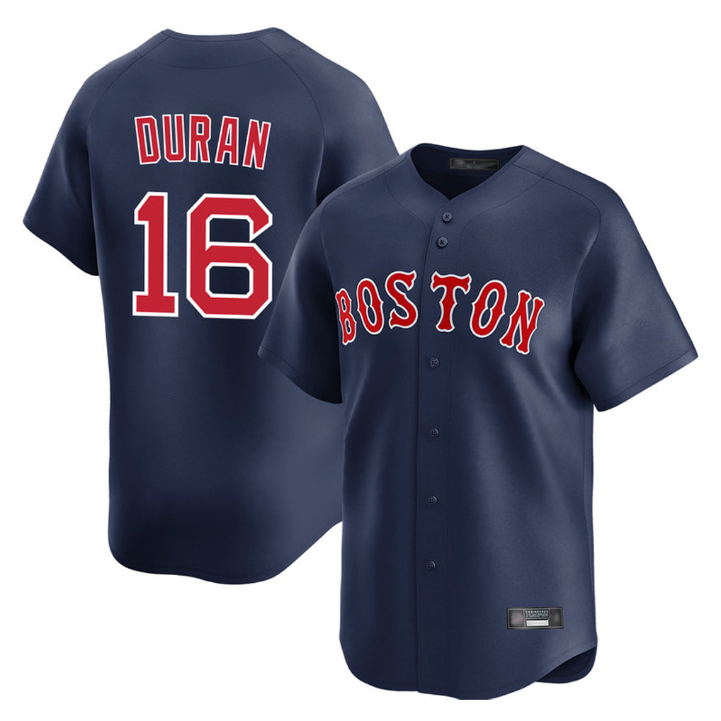 Johmsee B.Red Sox #16 Jarren Duran Player Navy Limited Home Game Stitched Jersey