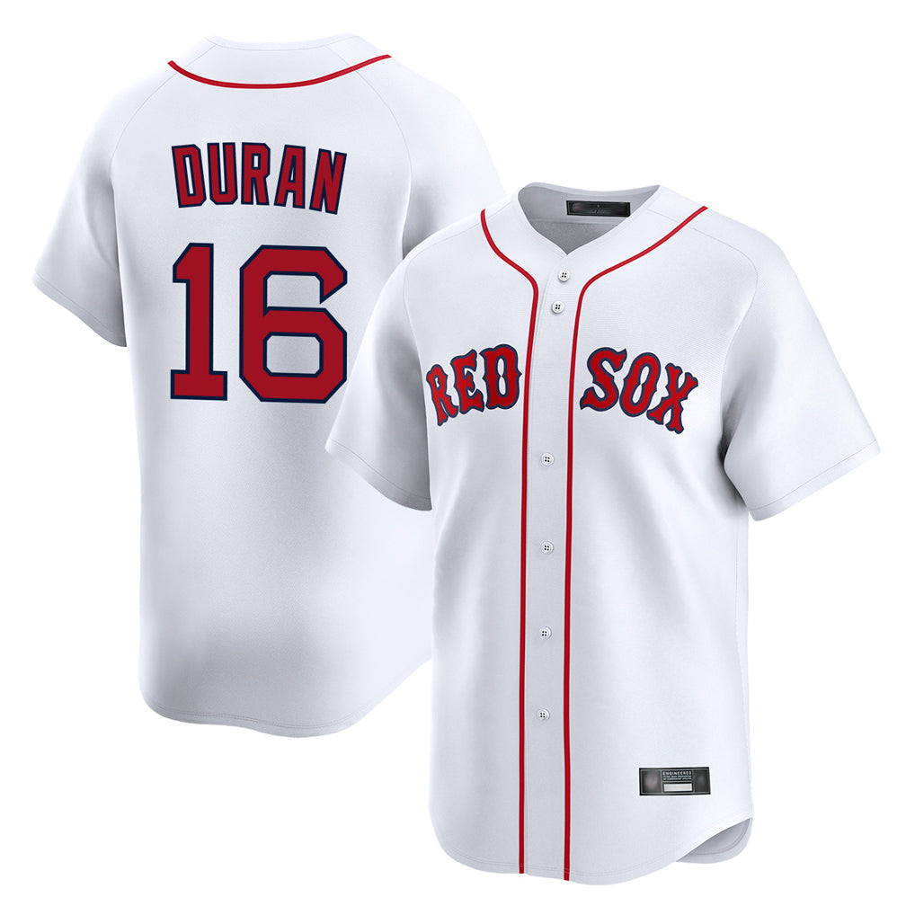 Johmsee B.Red Sox #16 Jarren Duran Player White Limited Home Game Stitched Jersey