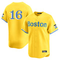 Johmsee B.Red Sox #16 Jarren Duran Player Yellow Limited Home Game Stitched Jersey