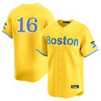 Johmsee B.Red Sox #16 Jarren Duran Player Yellow Limited Home Game Stitched Jersey