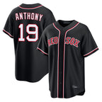Johmsee B.Red Sox #19 Roman Anthony Player Black Out Home Game Stitched Jerseys