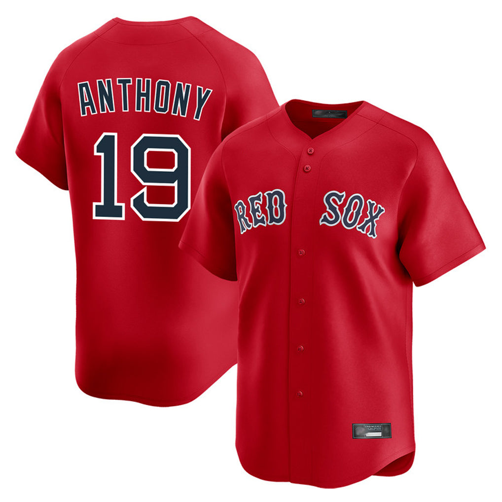 Johmsee B.Red Sox #19 Roman Anthony Player Red Limited Home Game Stitched Jerseys
