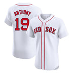 Johmsee B.Red Sox #19 Roman Anthony Player White Limited Elite Home Game Stitched Jerseys