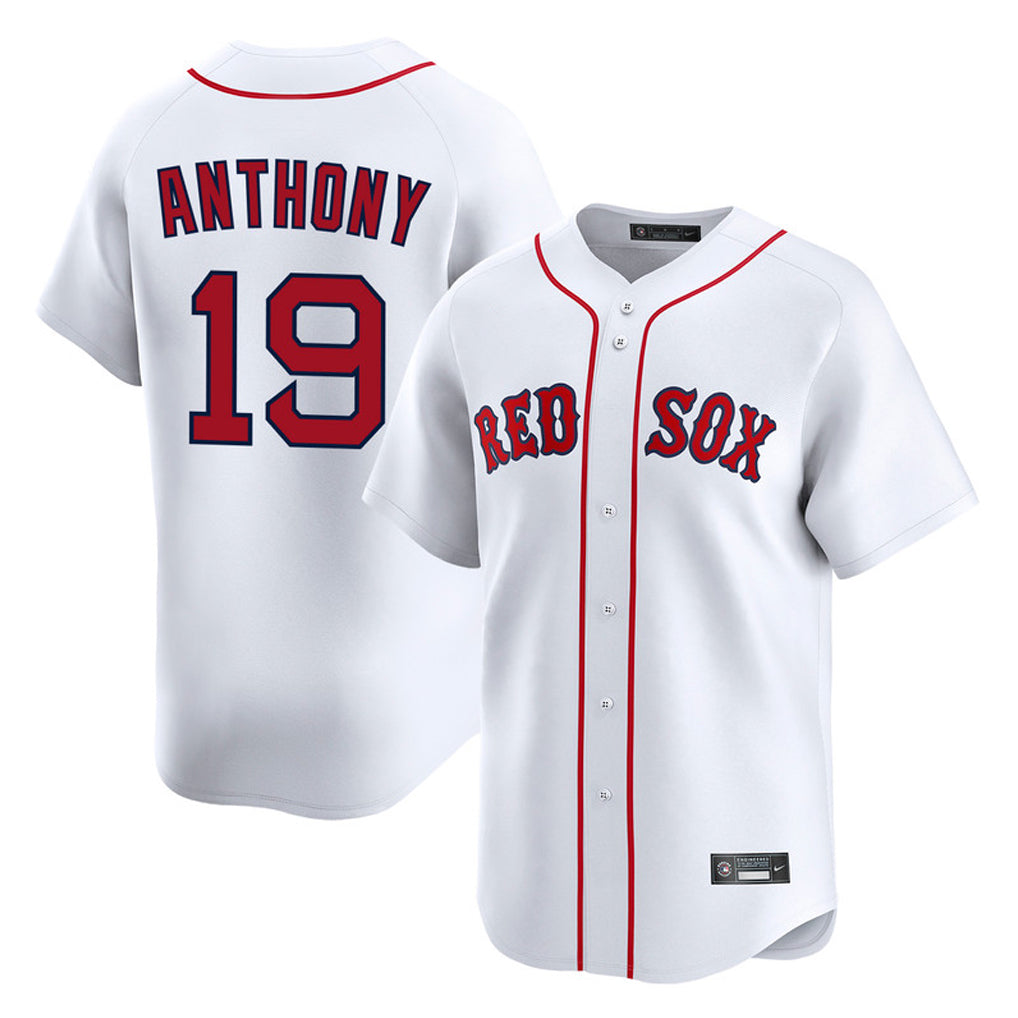 Johmsee B.Red Sox #19 Roman Anthony Player White Limited Home Game Stitched Jerseys
