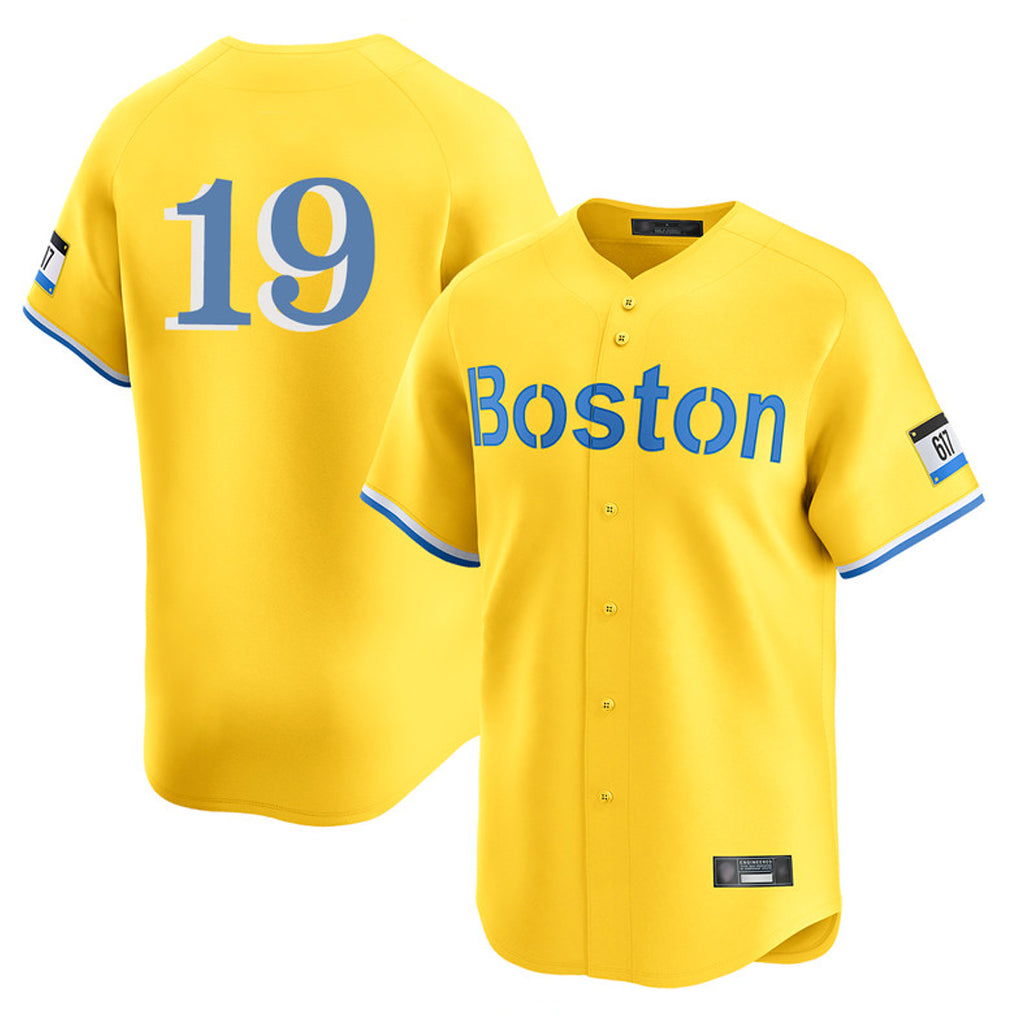 Johmsee B.Red Sox #19 Roman Anthony Player Yellow Limited Home Game Stitched Jerseys