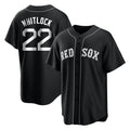 Johmsee B.Red Sox #22 Garrett Whitlock Player Black Home Game Stitched Jerseys