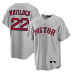 Johmsee B.Red Sox #22 Garrett Whitlock Player Gray Road Home Game Stitched Jerseys