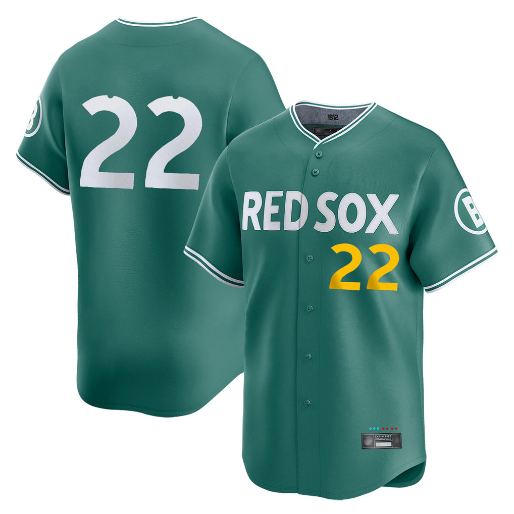 Johmsee B.Red Sox #22 Garrett Whitlock Player Green City Connect Limited Home Game Stitched Jerseys