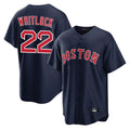Johmsee B.Red Sox #22 Garrett Whitlock Player Navy Home Game Stitched Jerseys