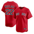 Johmsee B.Red Sox #22 Garrett Whitlock Player Red Limited Home Game Stitched Jerseys