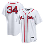 Johmsee B.Red Sox #34 David Ortiz Player White Home Game Stitched Jerseys