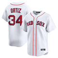 Johmsee B.Red Sox #34 David Ortiz Player White Limited Home Game Stitched Jerseys