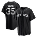 Johmsee B.Red Sox #35 Garrett Crochet Player Black Home Game Stitched Jerseys
